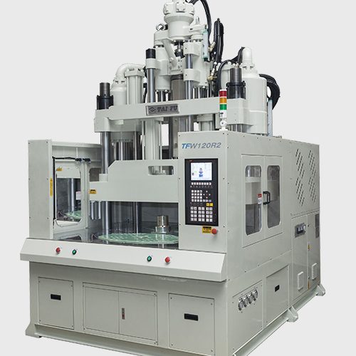 Ultra-low disc vertical injection molding machine
